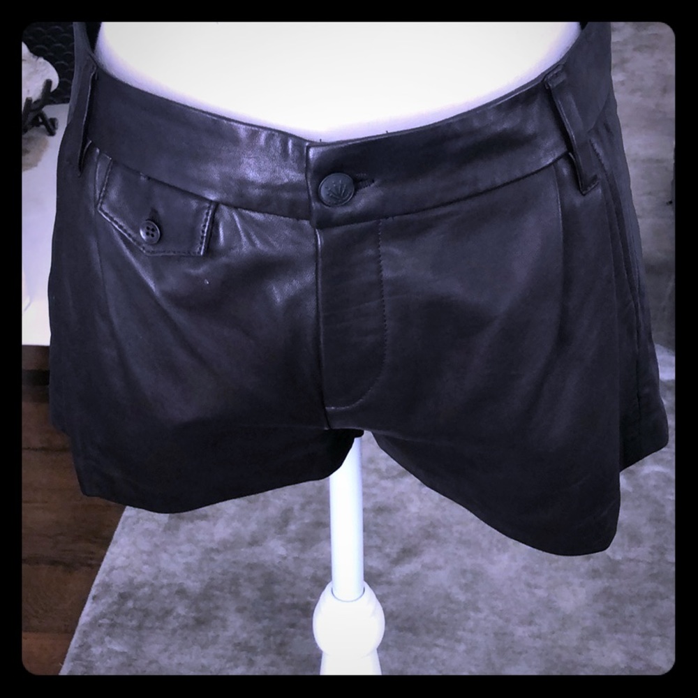 LUSH Rag & Bone LEATHER SHORTS